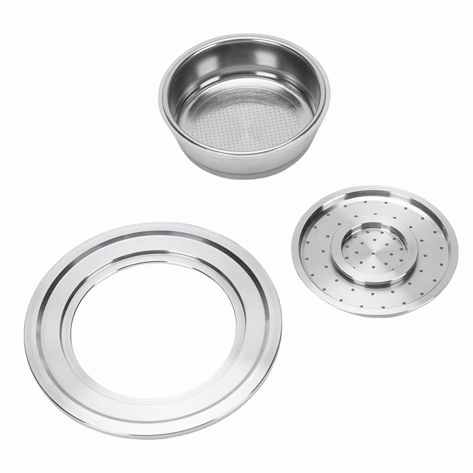 Acouto Taza Cápsula de Café Reutilizable Apta para Máquina de Café Cápsula Recargable Acero Inoxidable de Material Reutilizable Taza de Cápsulas de Recargables de Recargable
