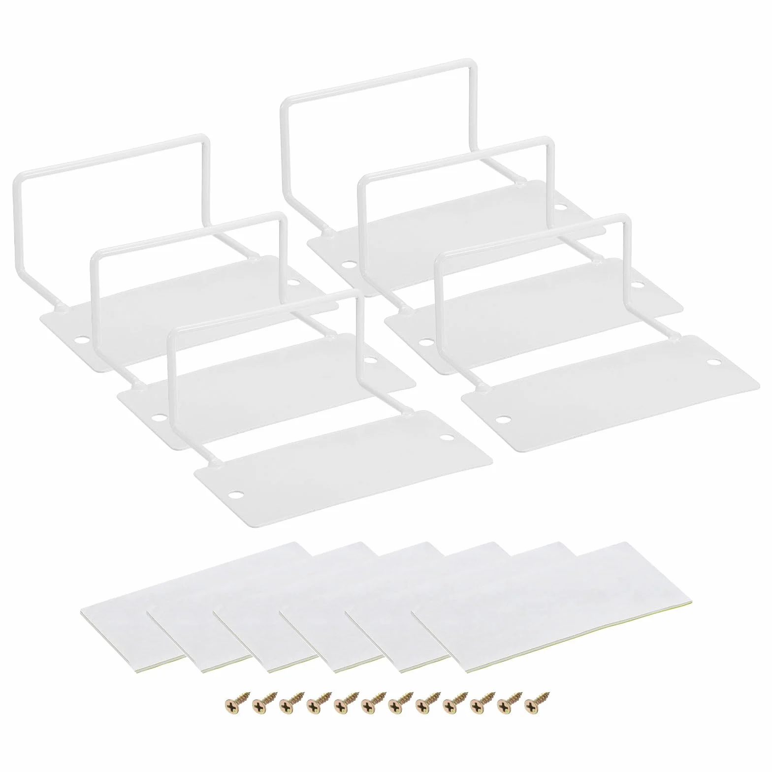 QUARKZMAN 6Pcs Topes Para Colchón, Barra Retenedora De Colchón Soporte Para Colchón Antideslizante Para Evitar Deslizamientos 4.7"L x 3.7"W x 2", Blanco