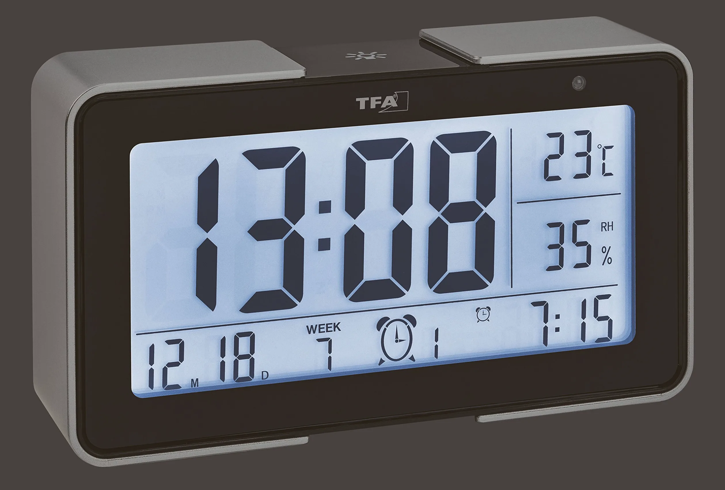TFA 60.2540 Melody Radio Despertador con Varios melodías (Negro)