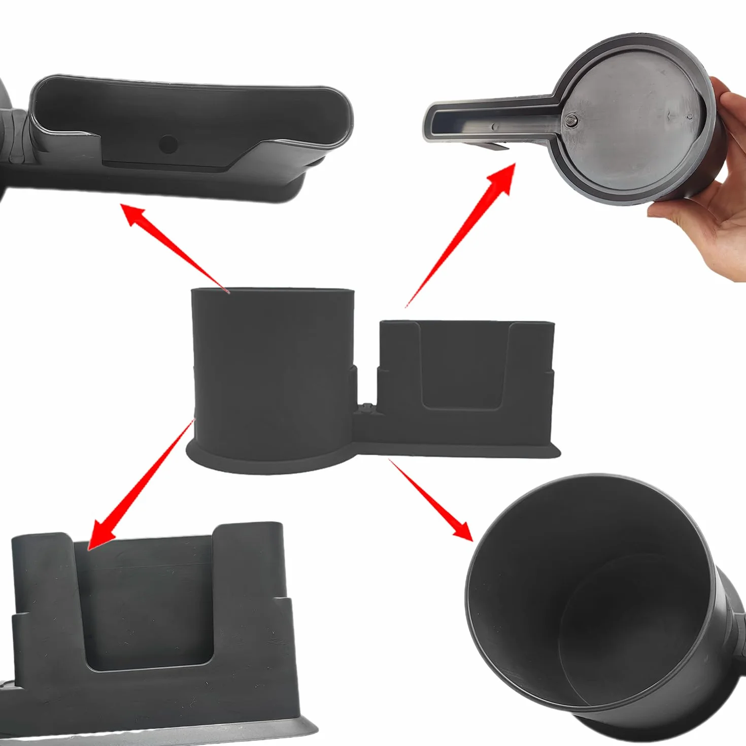 Soporte para Teléfono Móvil para Tabla de Surf Kayak - Negro, Accesorio Pequeño de Almacenamiento para Paddleboard