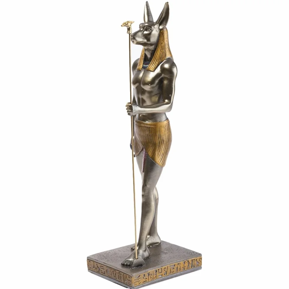 Egipska Statuetka Dekoracyjna Anubis