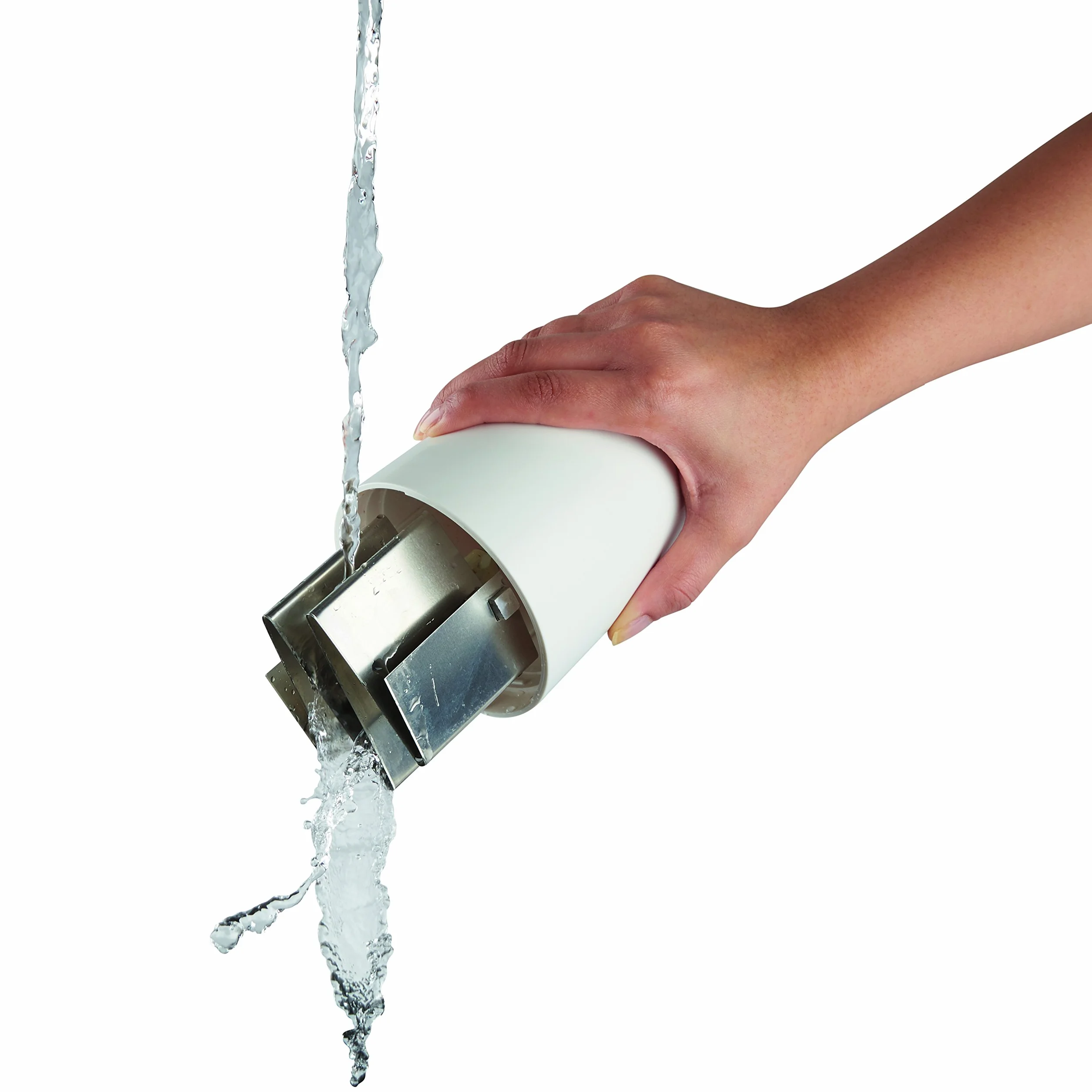 Zyliss Zick Zick Clásica Picadora Manual, Picador de Cebolla, Cortador de Verduras, Plástico/Acero inoxidable, Blanco/Rojo, Apto Para Lavavajillas, E910012