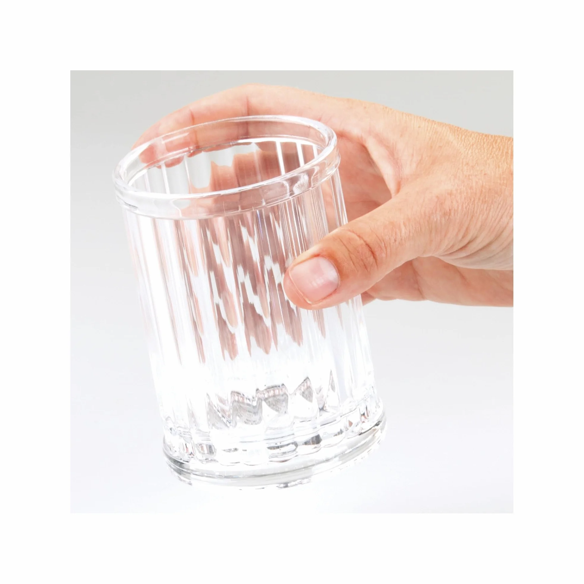 iDesign, Alston, Vaso de acrílico, para tocadores de cuartos de baño, Claro