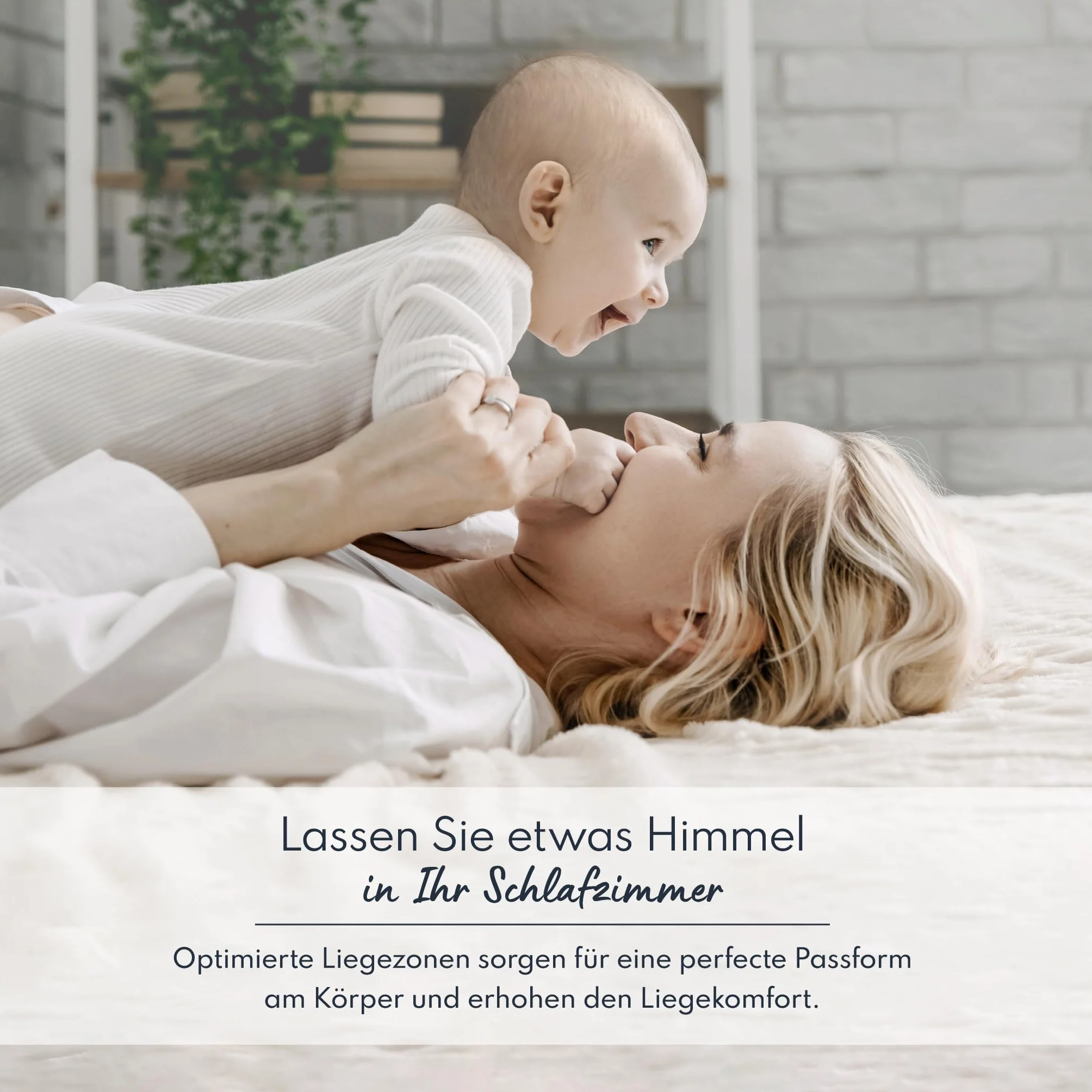 FDM Somnia - Colchón Infantil de Espuma fría, 80 x 160 cm, Altura de 10 cm, dureza H3, Certificado Öko-Tex, Funda Lavable