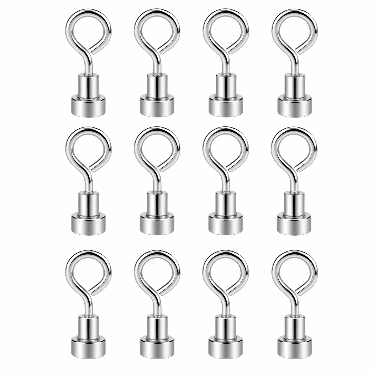 Pesas para Globos de Helio Reutilizable, Magnéticas Plateadas para Fiestas, Bodas, Cumpleaños