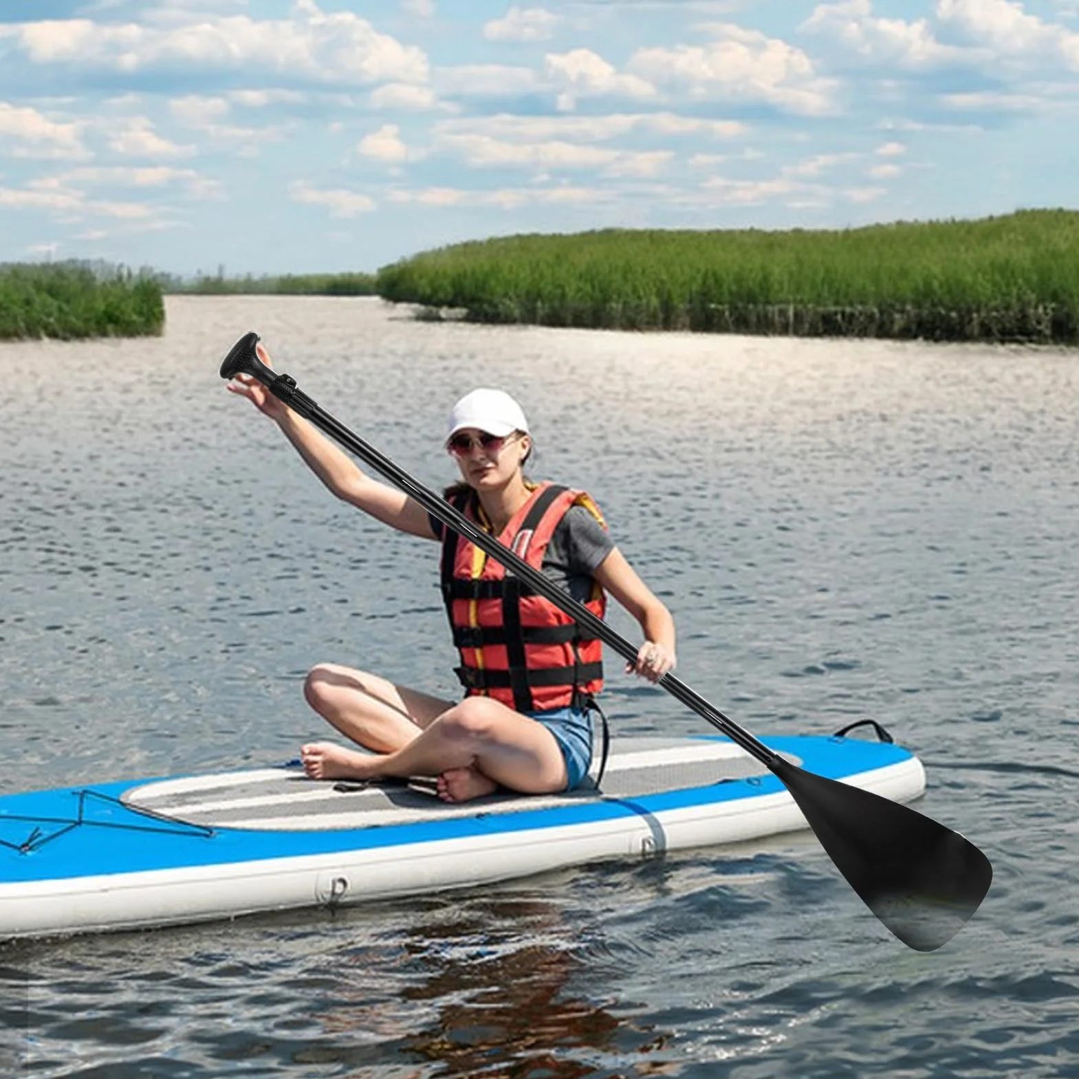 Remo de kayak ligero para deportes acuáticos, accesorios de canoa