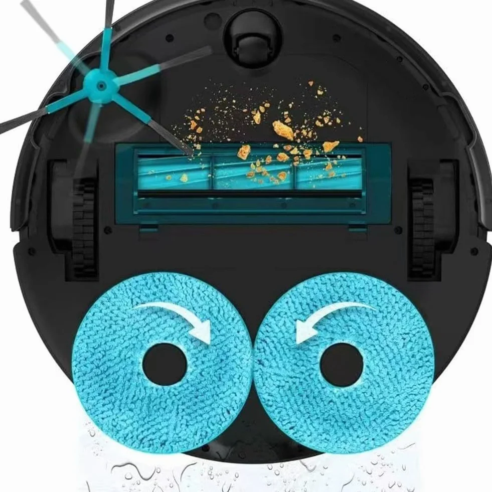 8 Piezas Almohadillas Para Mopa De Microfibra Almohadillas De Repuesto Para Mopa Para Conga 13090 Spin Revolutions Home&Wash Robot Aspiradoras, Recambios Lavables Y Reutilizables