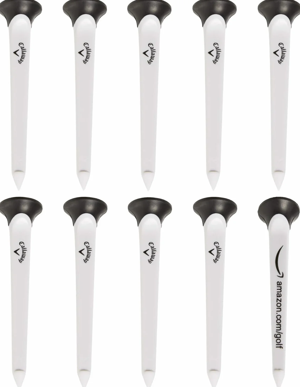 Callaway Par-tee Golf Tees Plastic 10 Pack Blanco