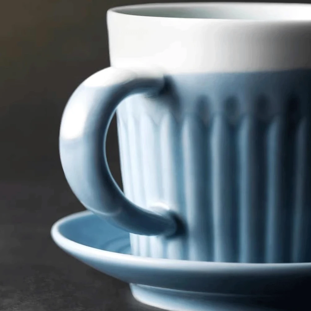 ENGENDER Tazas Cafe Taza De Café Y Platillo Cerámica Simples Hechos A Mano Té La Tarde Individual Mug Cups