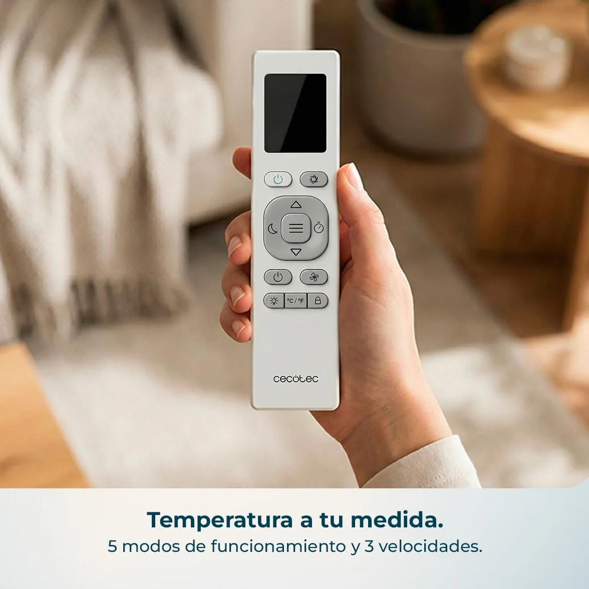 Cecotec Aire Acondicionado Portátil con Bomba de Calor y Wifi ForceClima 14800 Nux Heating Connected. 14000BTU, Mando a Distancia, Pantalla LED, 5 Modos, 3 Velocidades, Temporizador, Cobertura 30-35m²