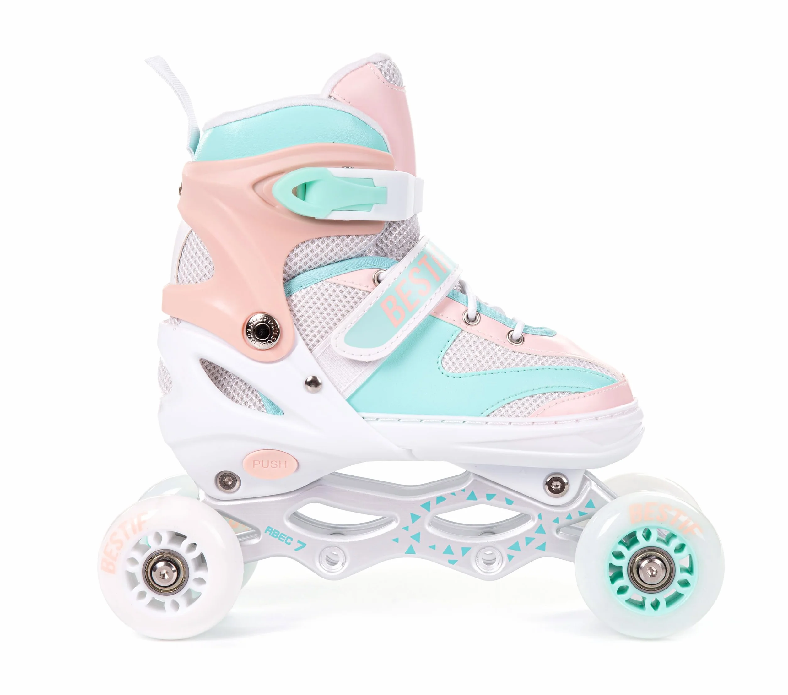 Patines en línea para niños y adultos, patines en línea 4 en 1, patines de hielo ajustables