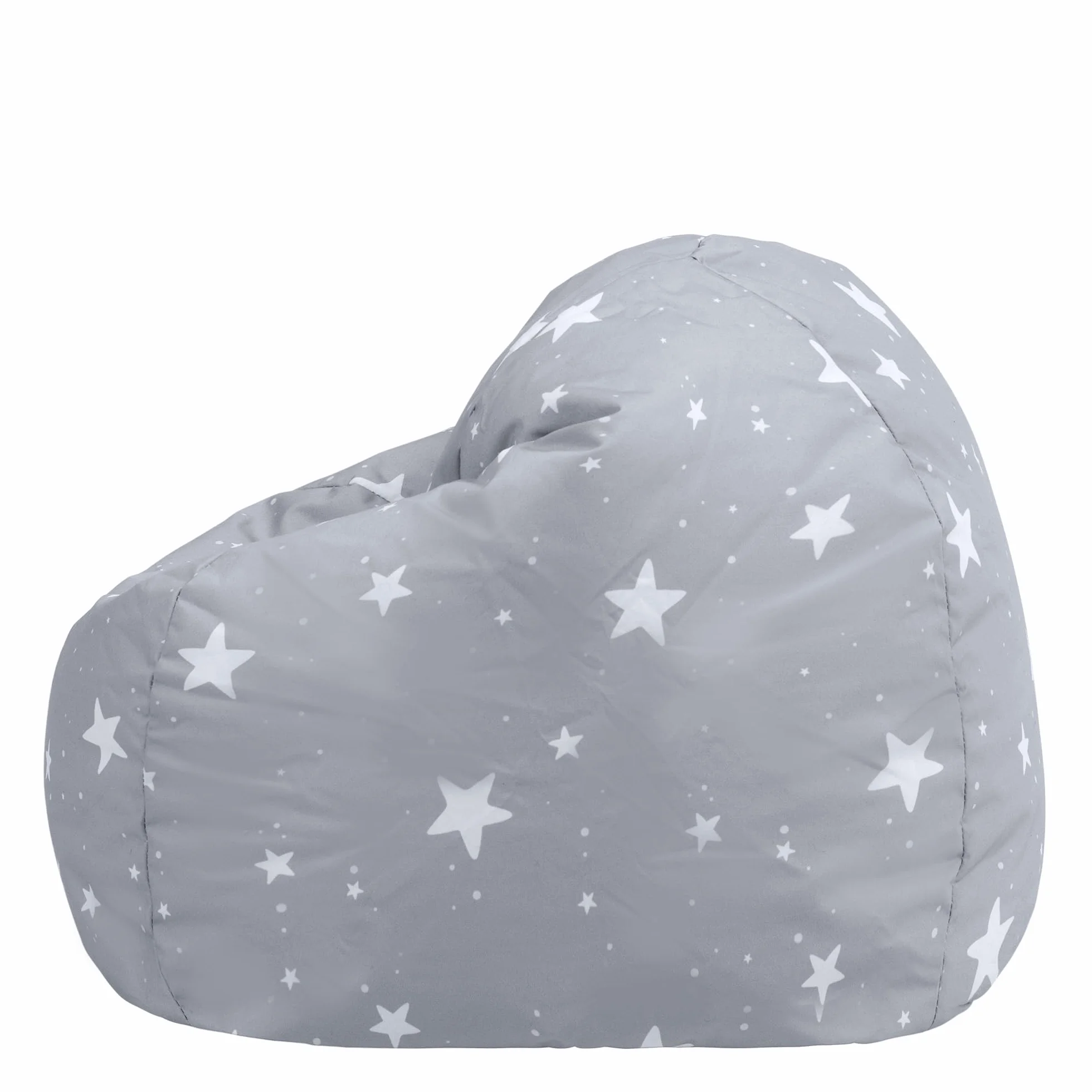 Icon Estrella Puff Infantil, Suaves y Cómodos, Puff con Relleno Includio, Sillas Infantiles, Sillon Niños Infantil para Decoracion Habitacion Niña o Niño, Gris