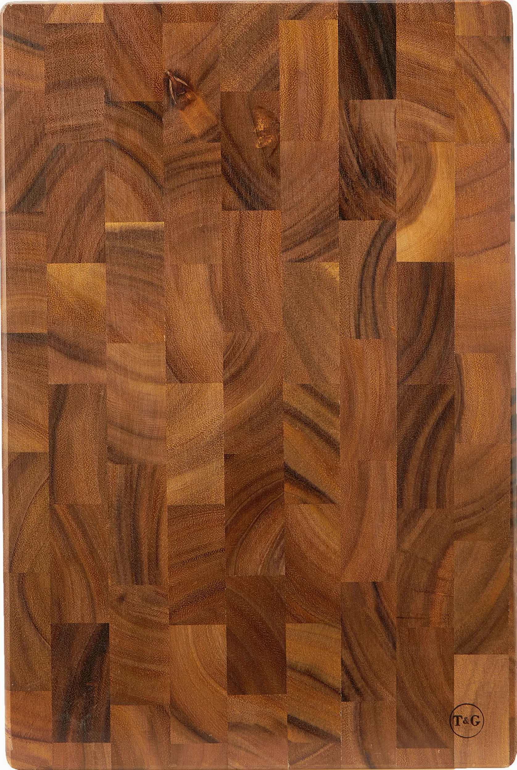 T&G Tuscany - Tabla de cortar rectangular (madera de acacia, con ranuras para transportar) Estilo 3