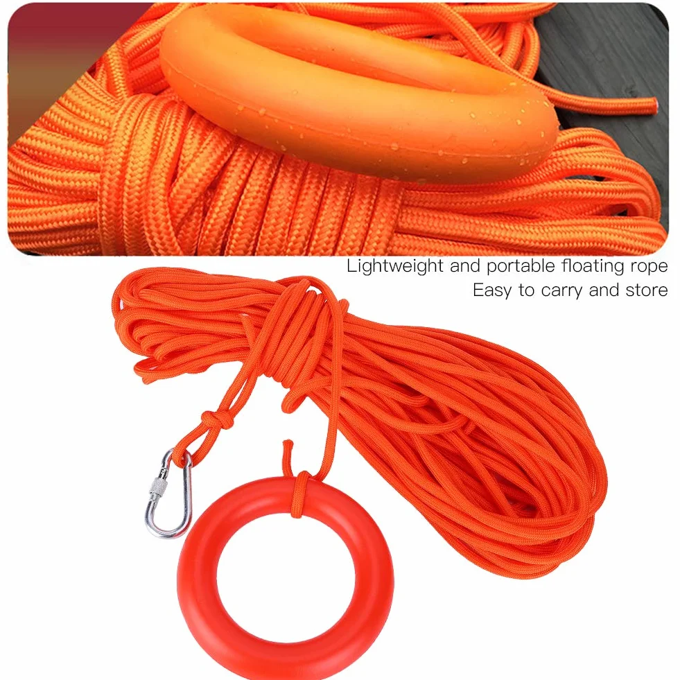 Cuerda de rescate 8 mm nailon flotante salvavidas barco seguridad buceo natación
