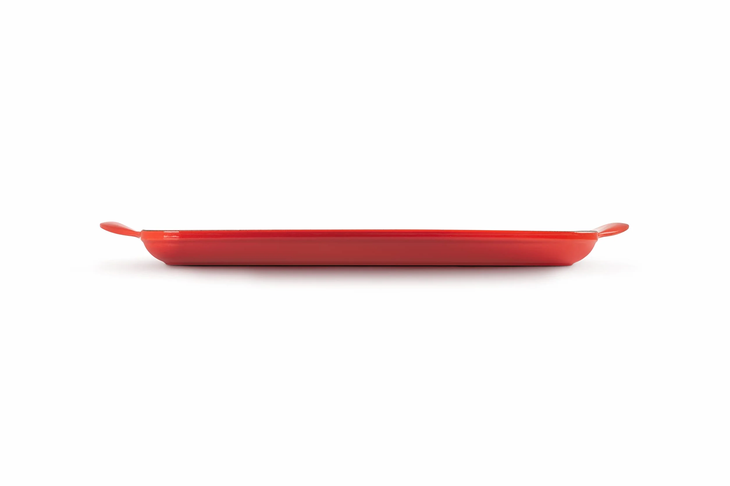 LE CREUSET Parrilla rectangular grill de hierro fundido, 32 cm, Cereza, 20202320600460