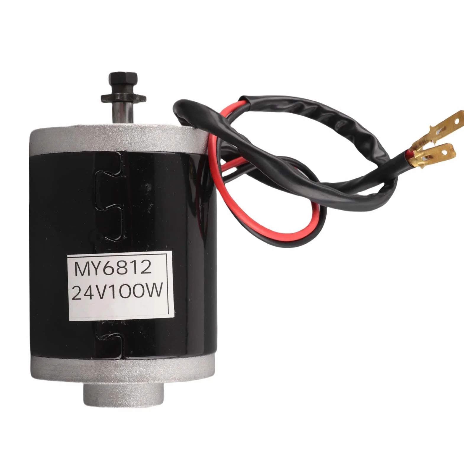 Keenso MY6812 24V 100W Motor Eléctrico Cepillado con Polea de Correa para Scooter Eléctrico
