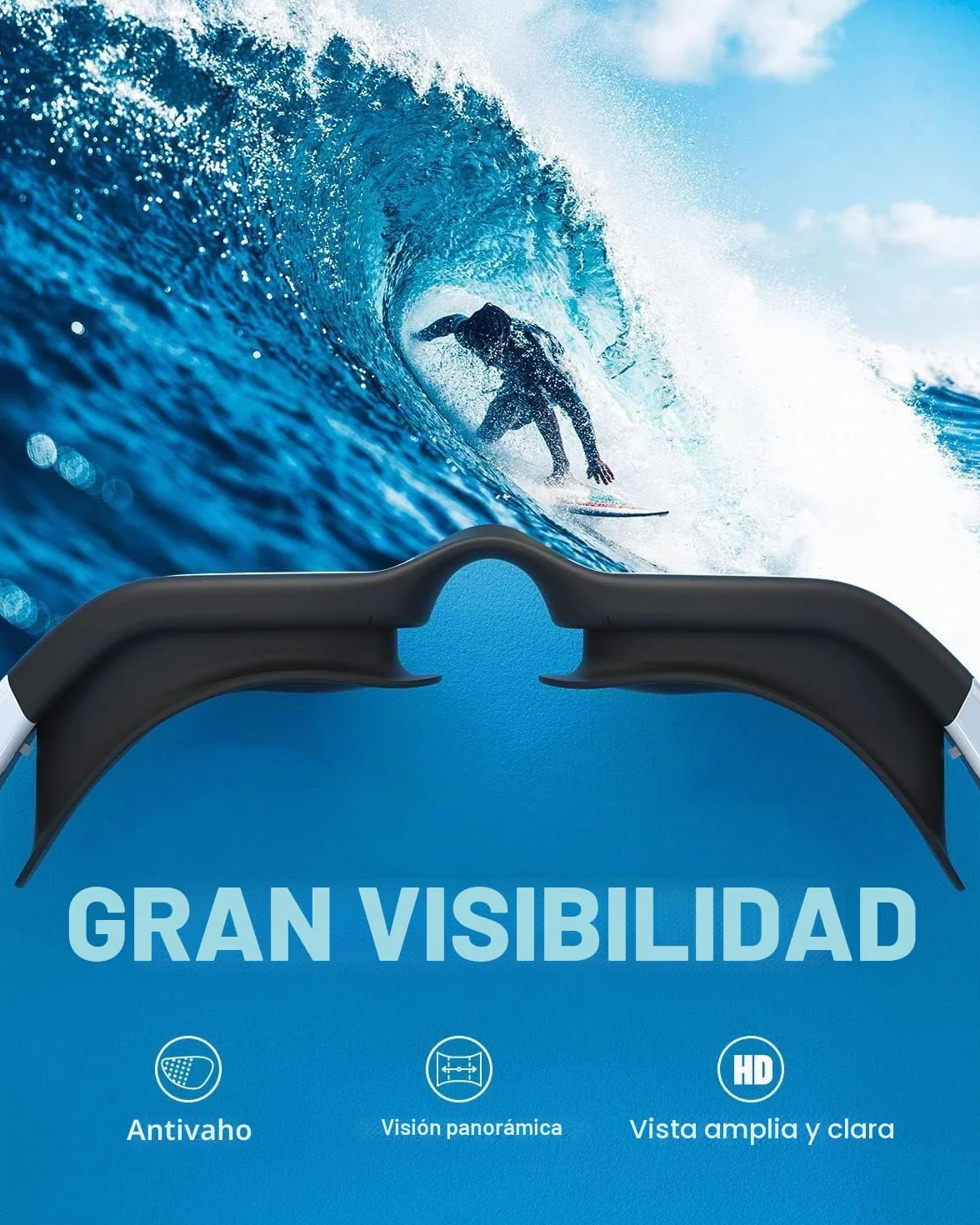 Gafas de natación polarizadas ZIONOR G1 anti niebla UV para adulto
