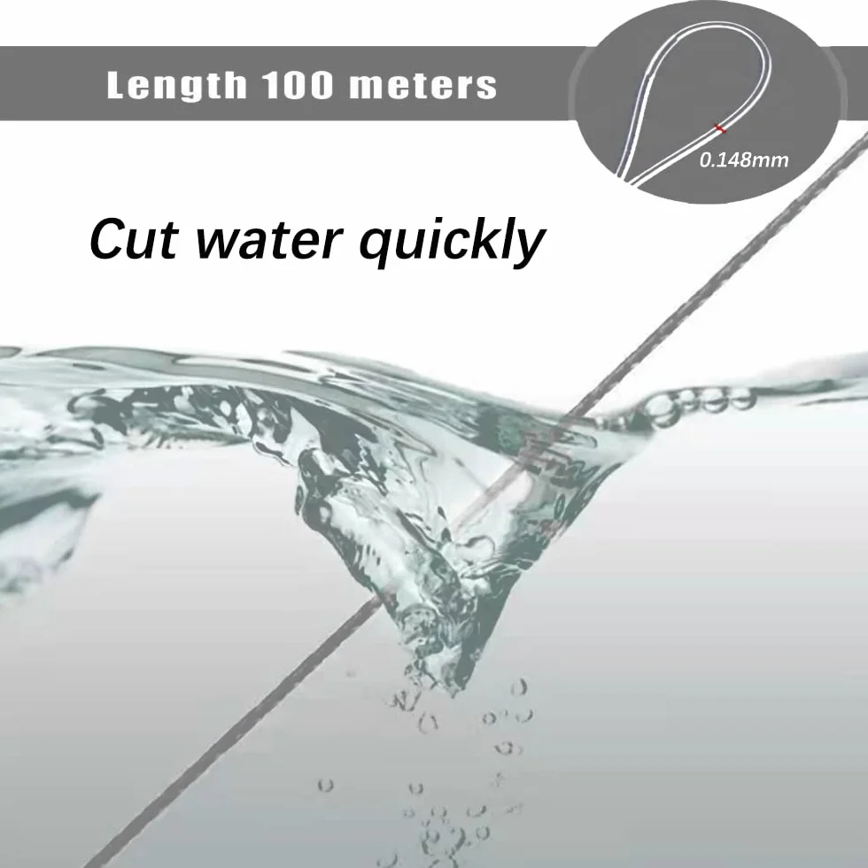 Sedal de Pesca, Monofilamento 0,14 mm/100 m, Hilo de Nailon Transparente para Manualidades
