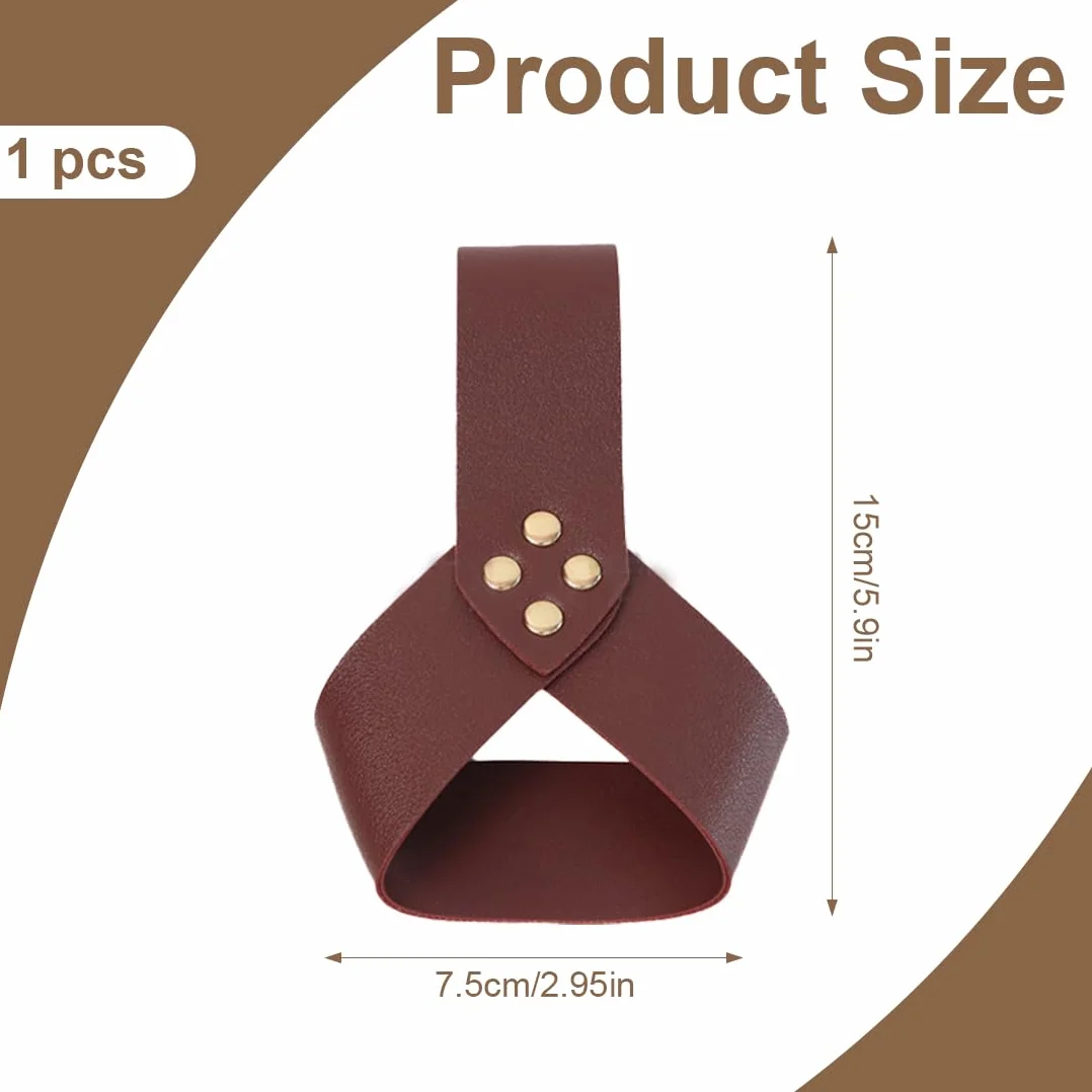 XPEX Cinturón Espada Vikinga Medieval Cuero Funda Colgante Marrón