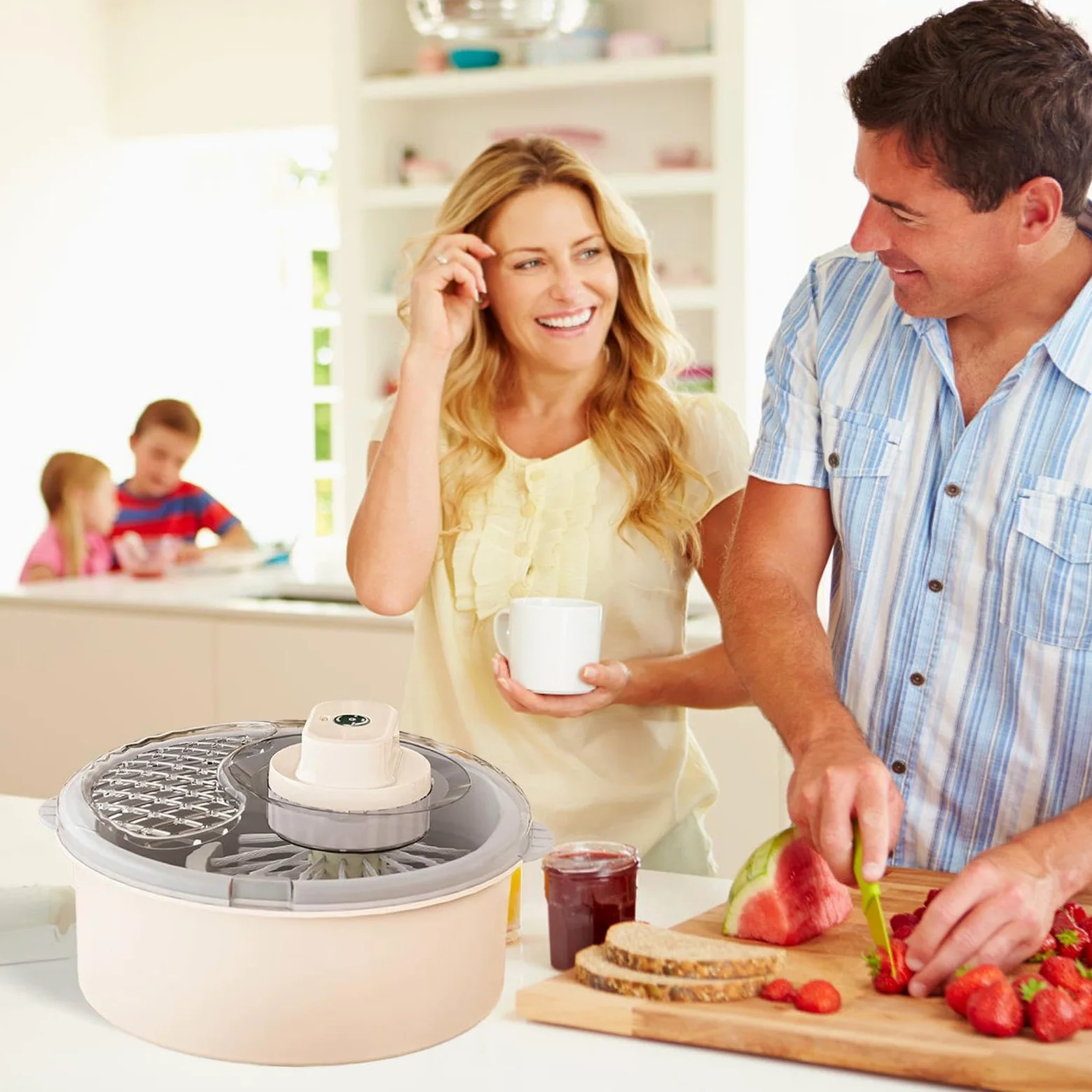 Centrifugadora De Lechuga | Centrifugadora De Alimentos Giratoria | Bol para Lavar Verduras | Para En La Cocina Con Productos Alimenticios Lechuga Ensalada Fresa Y Para La Preparación De Co