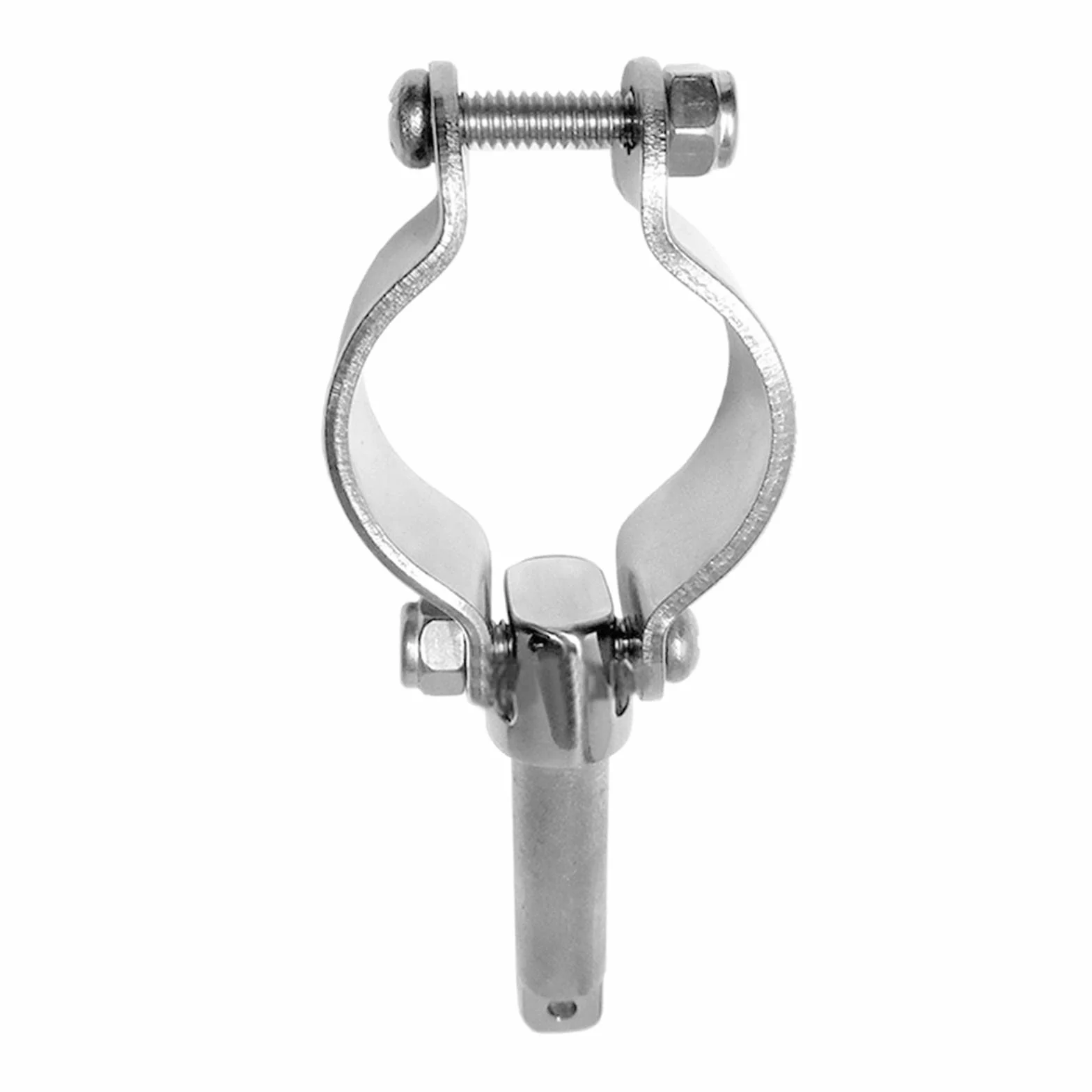Marine 304SS - Abrazadera en Oarlock para zócalo de 1,27 cm para yate, barco, bloqueo de remo