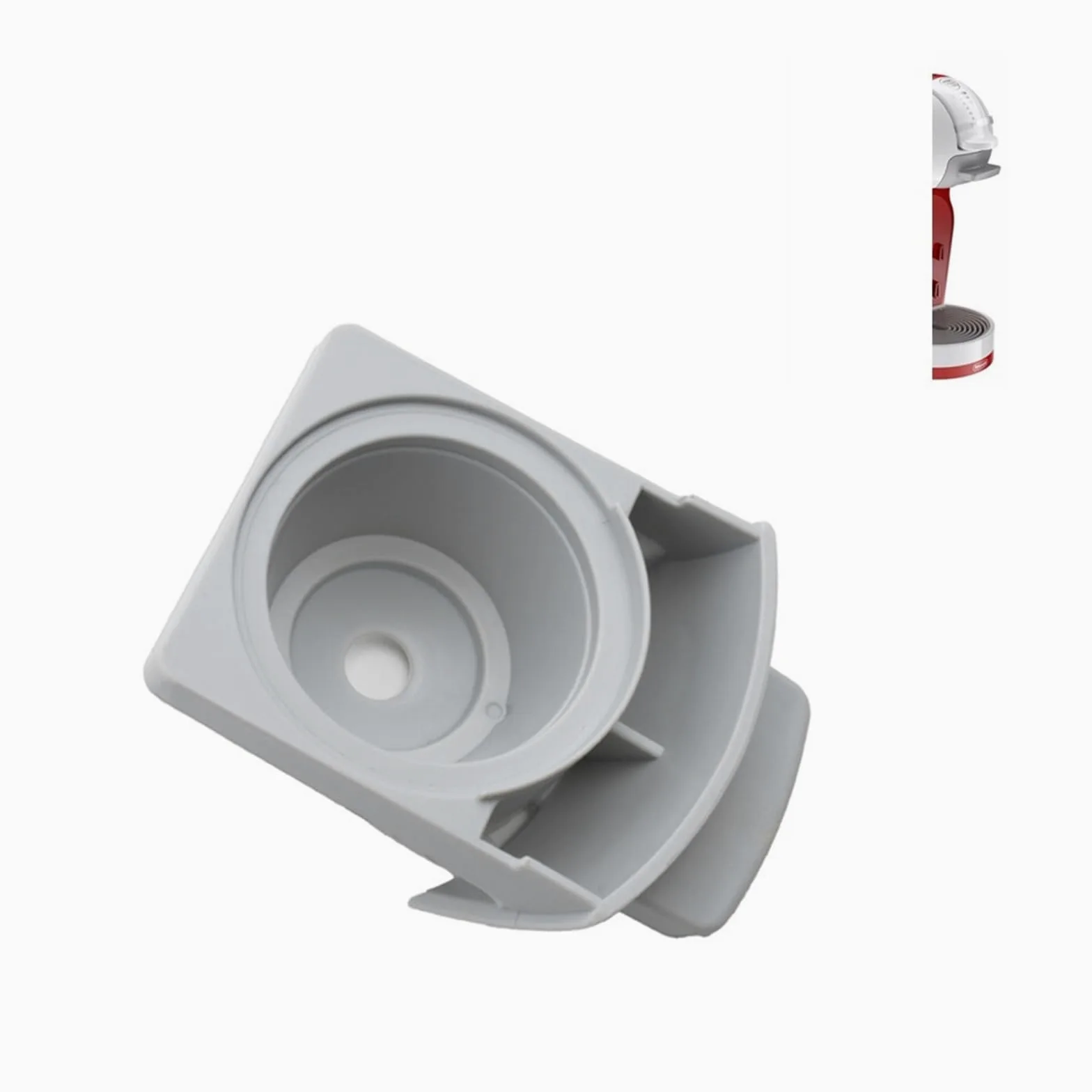 Soporte De PP For Cajón De Taza Y Plato, Compatible Con Dolce Gusto, Piezas De Máquina De Café EDG305.WR, Color Gris(1set)
