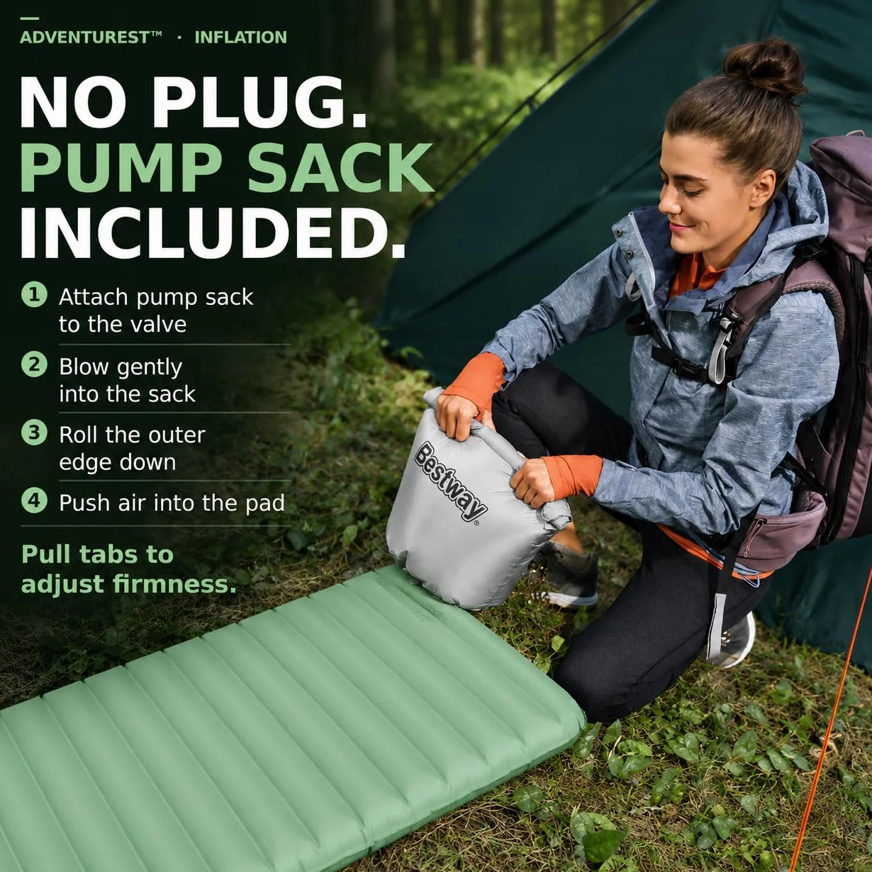 Bestway AdventuRest Esterilla Hinchable Rectangular con Aislamiento