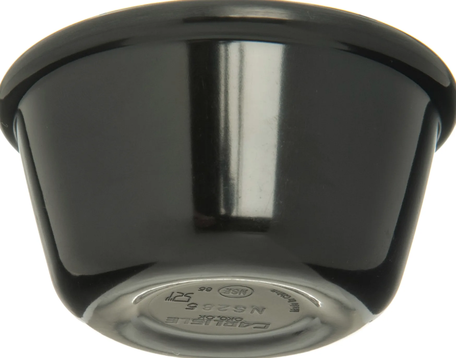 Carlisle S28503 Melamine Smooth Ramekin, 4 oz de capacidad, Negro (Caja de 48)