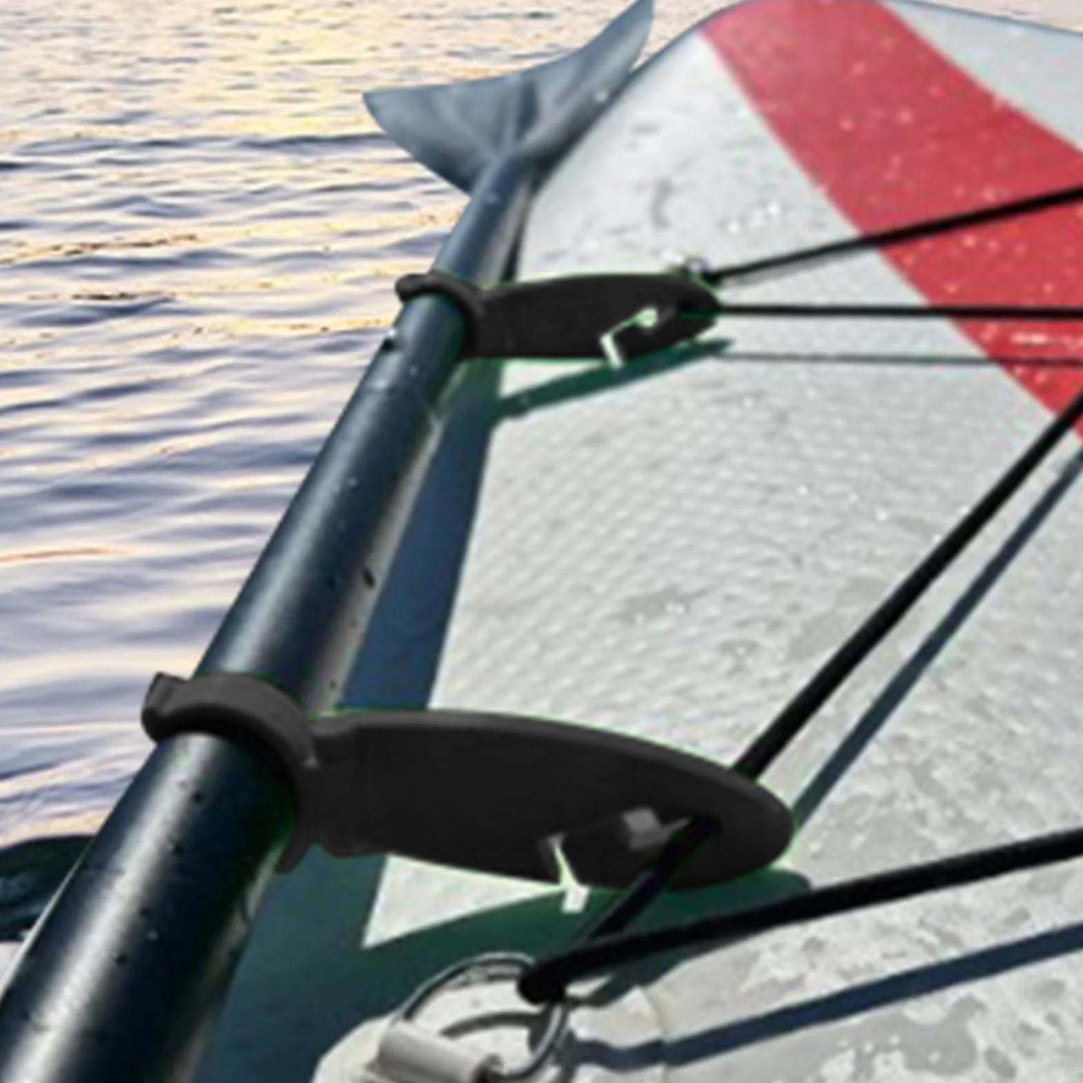 Sujetadores para Tablas de Paddle Surf | 2 Abrazaderas de Fijación Ajustables | Accesorios de Montaje para Equipo Acuático