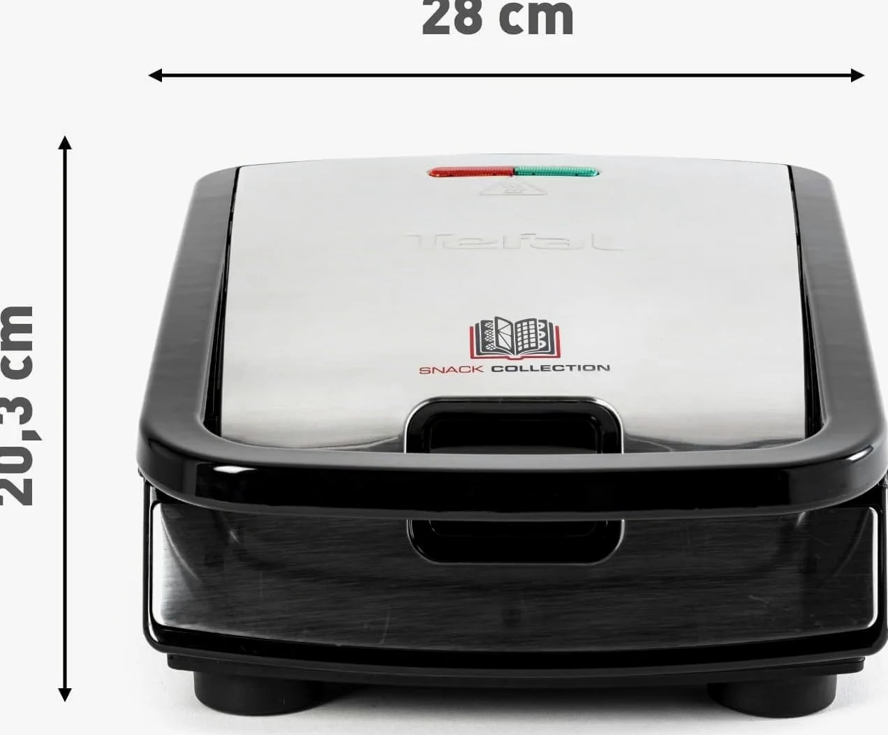 Tefal SW854D16 sandwich maker 700 W Black Stainless steel