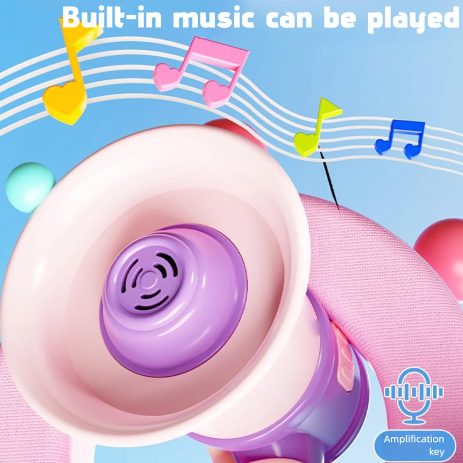 Altavoz Megáfono Portátil con Grabación, Juguete para Niños