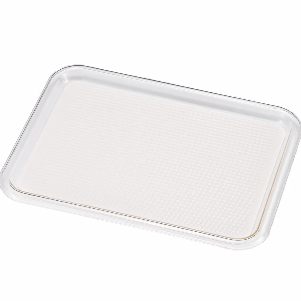 Akebono Industrie Antidérapante Magic Meseta carré-XL – 385 x 308 mm Transparente/Blanco (1000) -MT