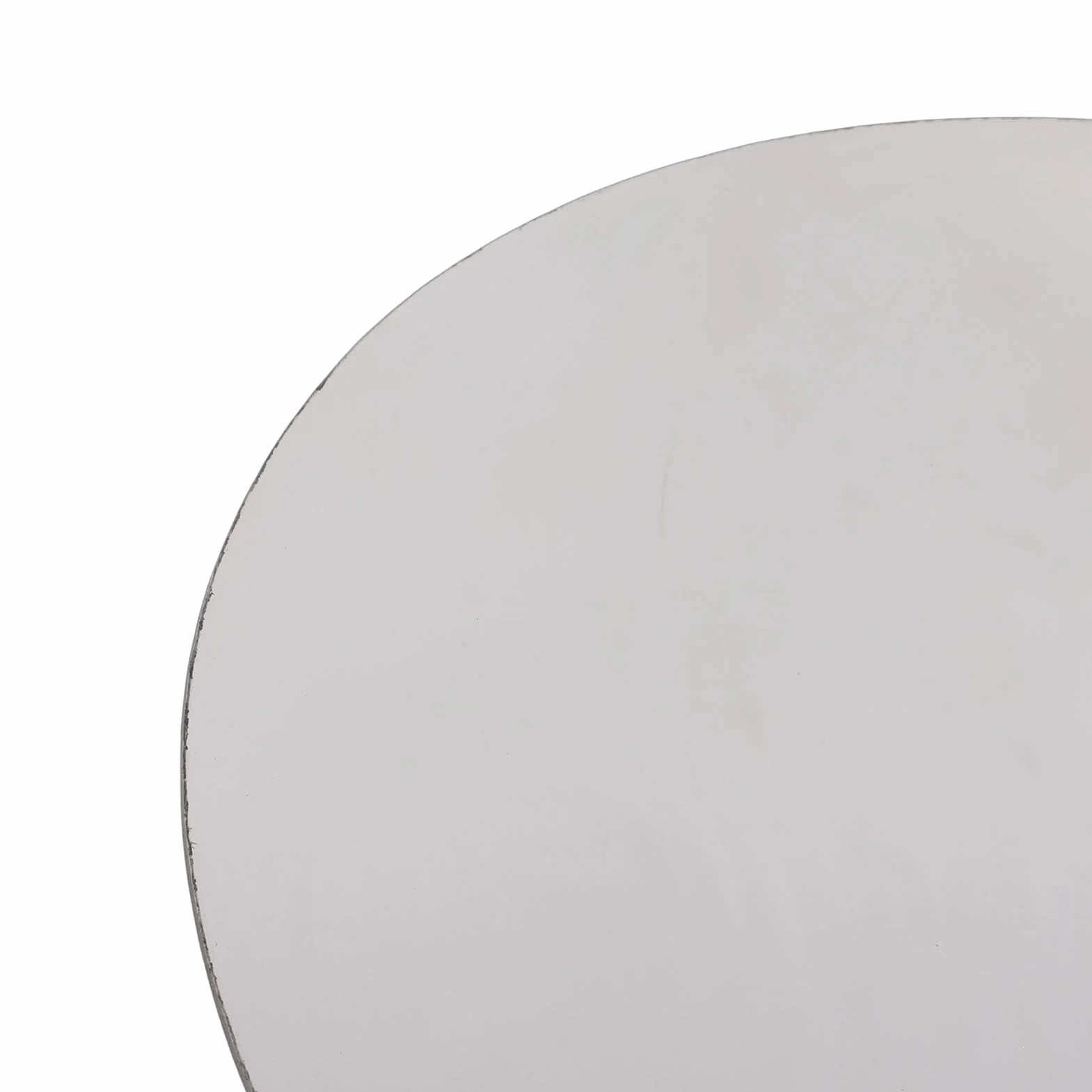 Bandeja para Servir Plateada, Bandeja para Servir de Acero Inoxidable con Acabado Pulido Espejo de Primera Calidad, Decorativa para Mesa de Centro con Tapete Antideslizante para Joyería, (S)