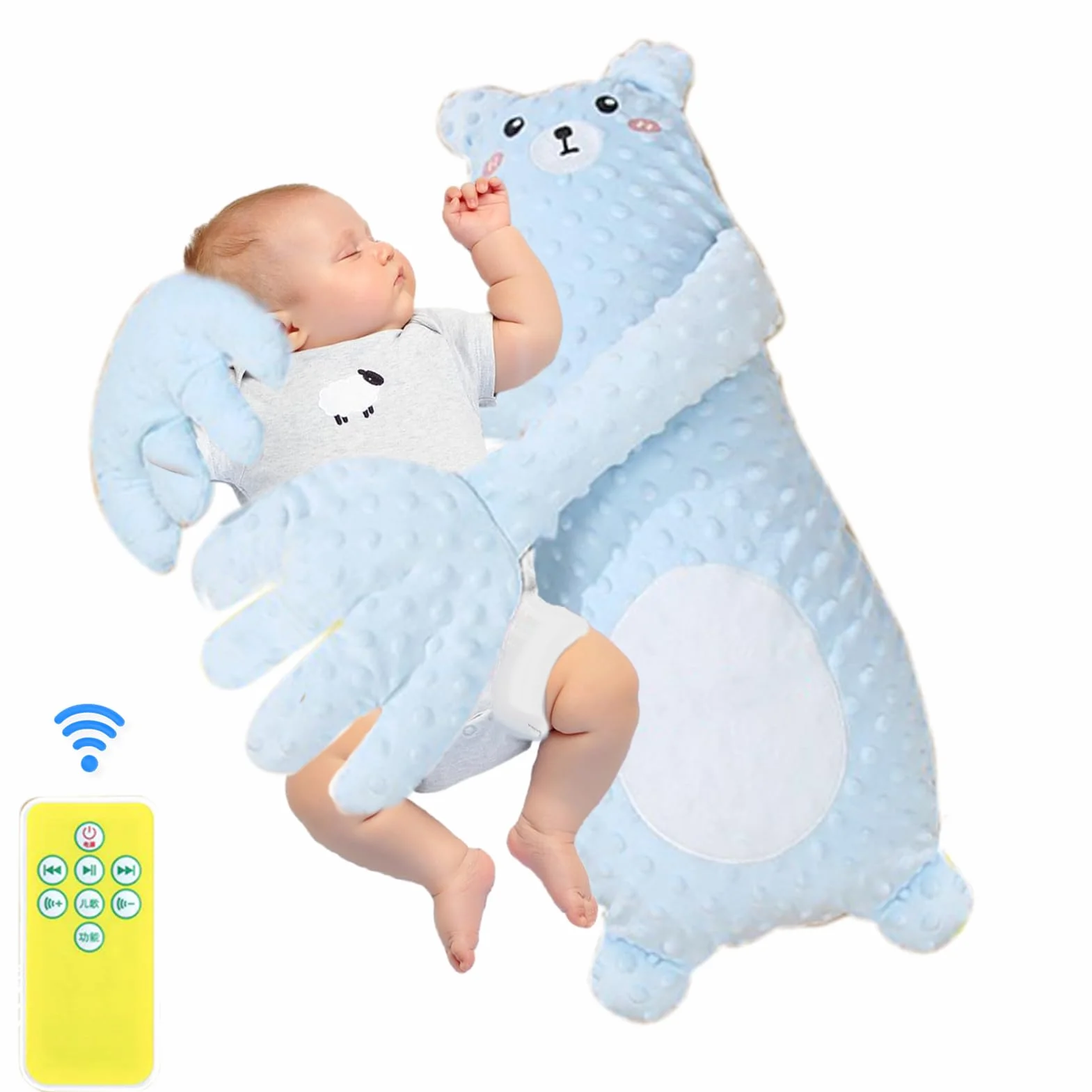 Mano de Palma calmante para bebé con Control Remoto para Cochecito, Cuna, Dormitorio