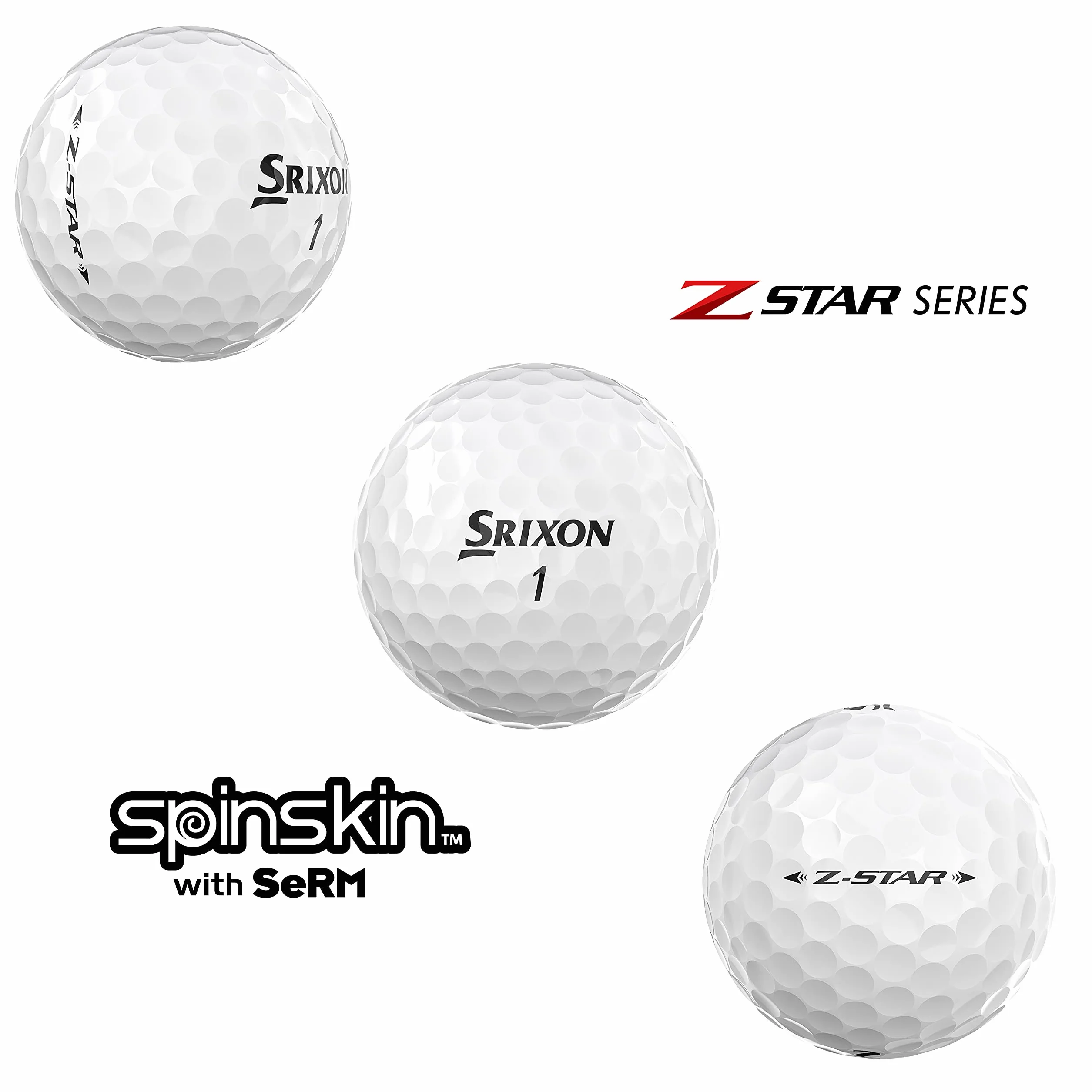 Srixon Z Star 7 Tour White 4 piezas Uretano bolas de golf docena