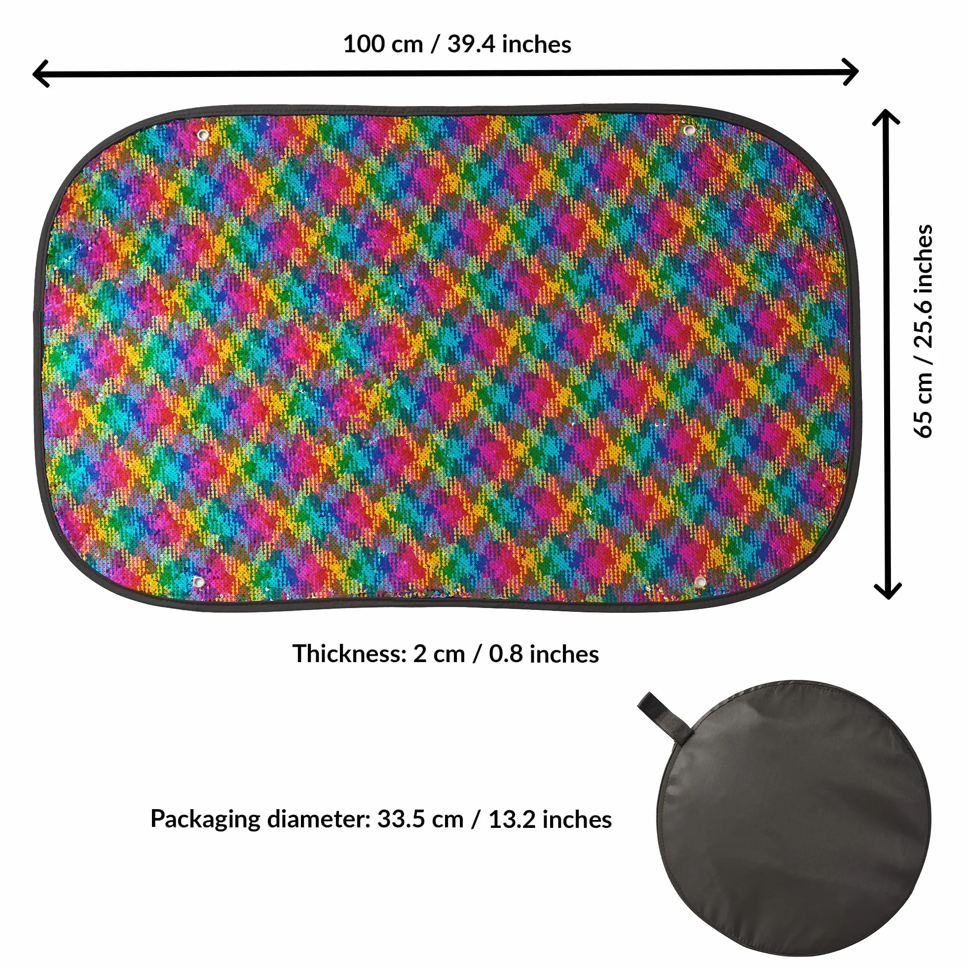 Pared Sensorial de Lentejuelas Reversible para Niños