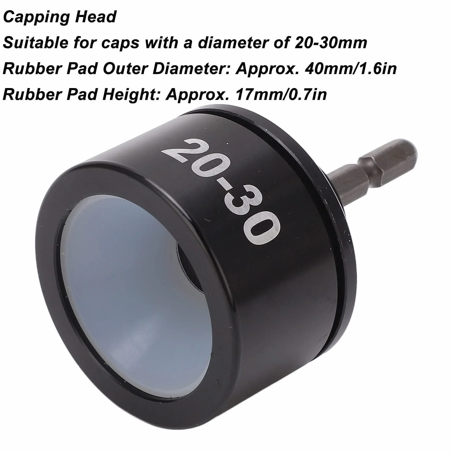 Máquina Taponadora De Bits, 20 a 30mm Cabezal Para Tapadora De Botellas Automática, Metal Broca Para Tapadora De Botellas, Fácil Operación Accesorio Eléctrico Para Tapadora De Botellas