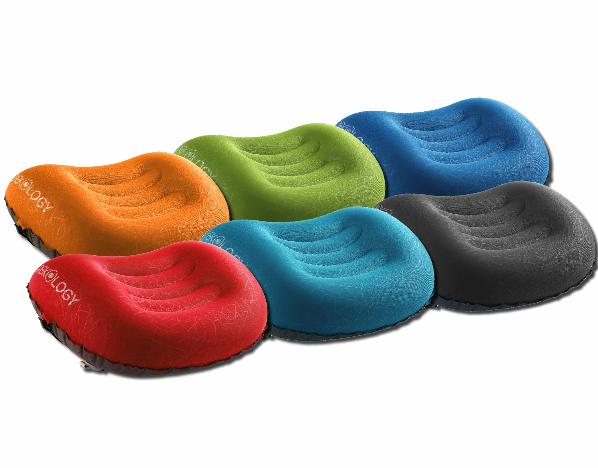 Trekology Almohada Inflable Ultraligera para Viaje Acampar Compacta Ergonómica Soporte Cuello