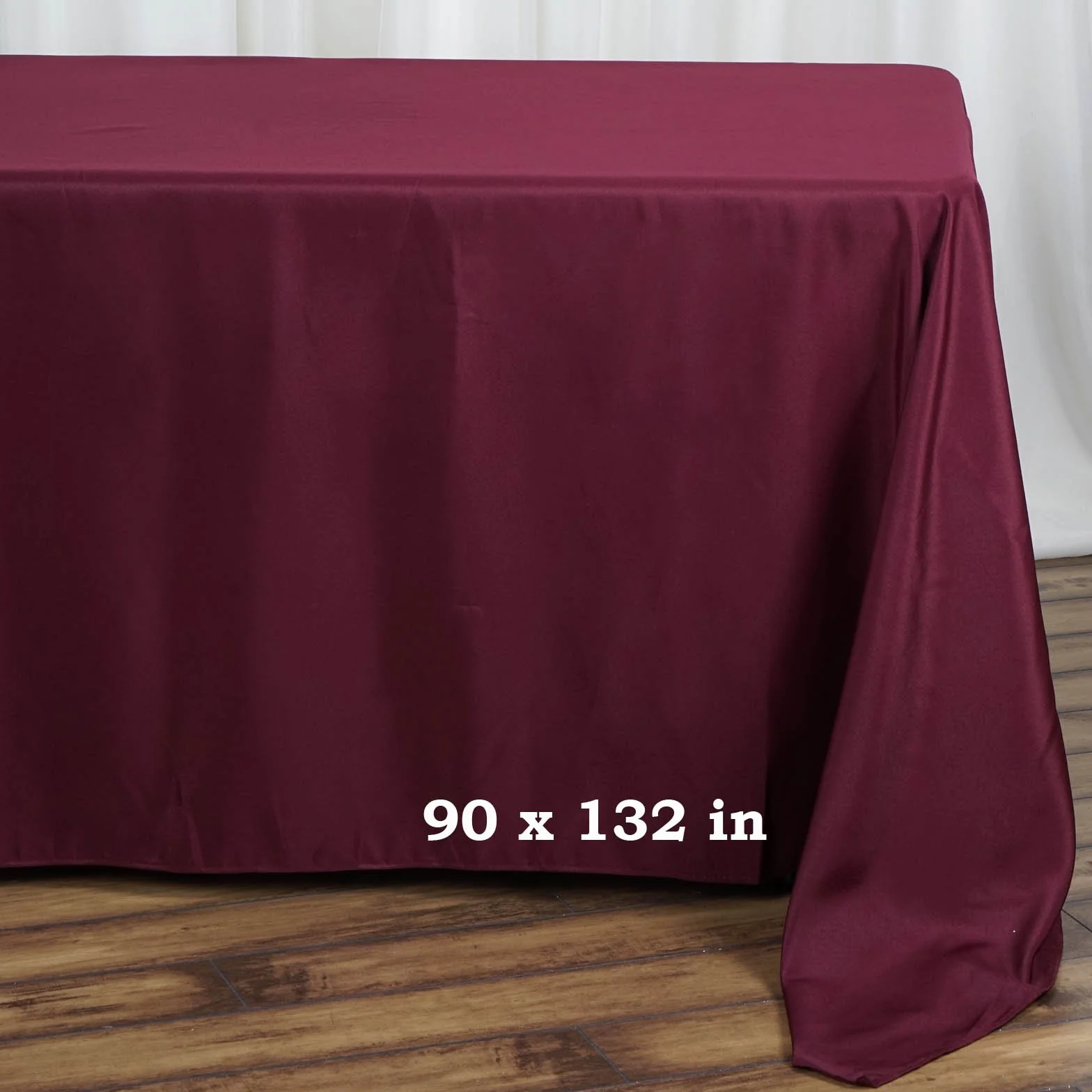 balsacircle 90 "x 132" – Mantel (poliéster, bodas y fiestas Table Linens
