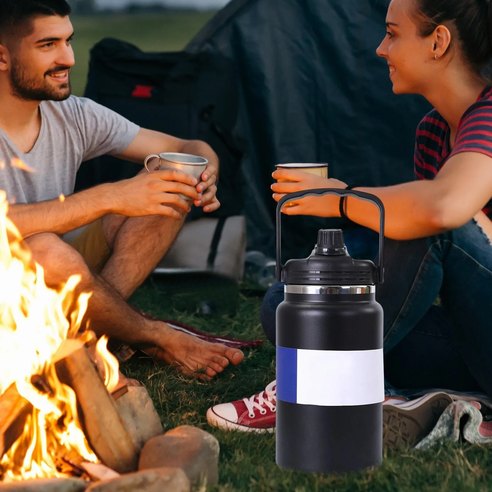 Termo Isotérmico Termo Al Vacío De 4 Litros | Botella De Agua De Acero Inoxidable Para Gimnasio Senderismo Escuela Viajes Camping Ciclismo Deportes Y Actividades Al Aire