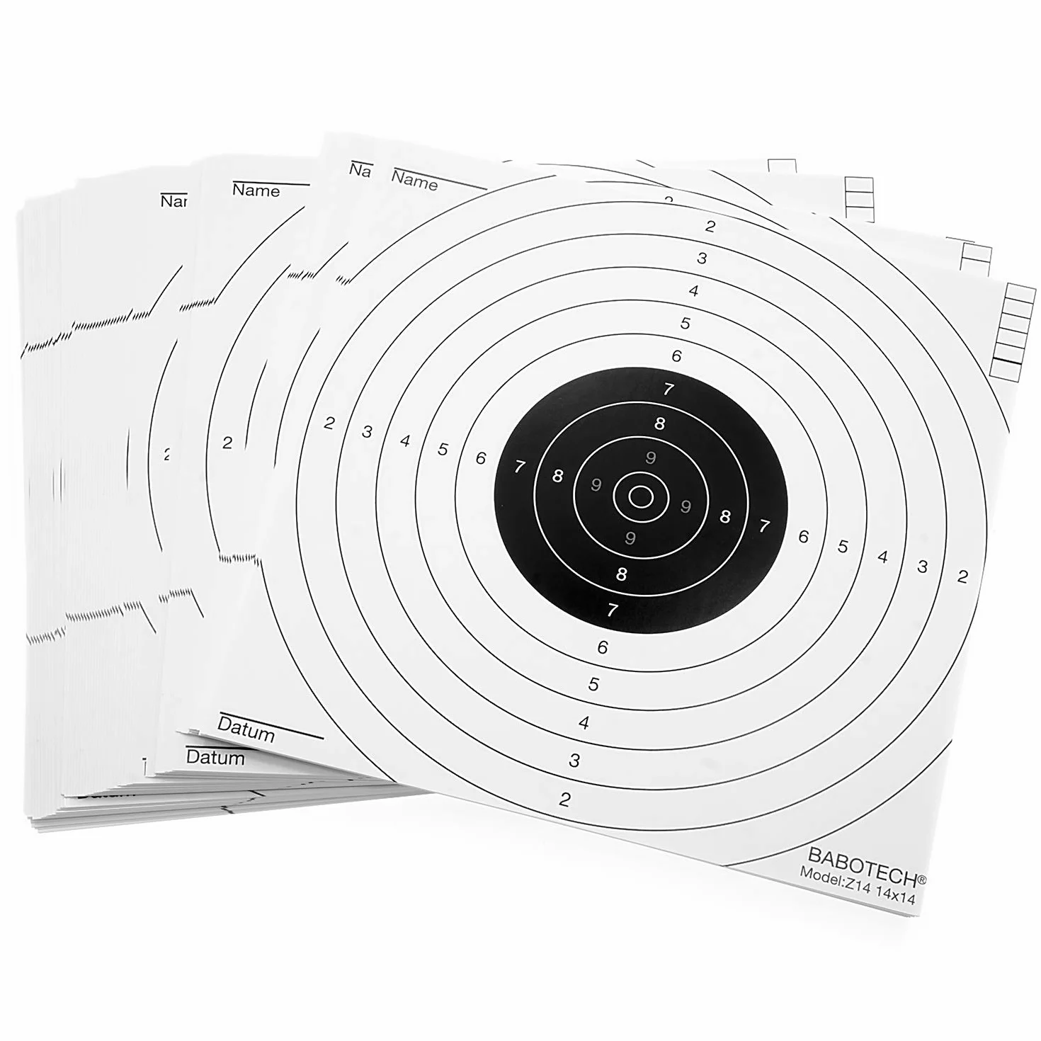 Dianas de 14 x 14 cm para pistola, rifle de aire comprimido, Airsoft, paquete de 100 unidades