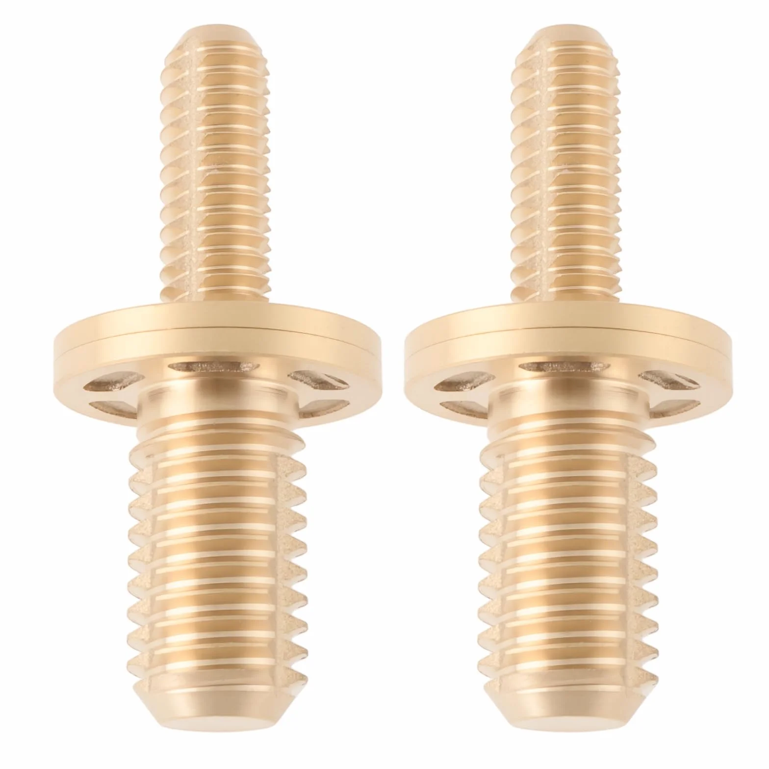 EMSea 2 tacos de billar de 1/2 pulgada con tornillo de latón para taco de billar extendido, 47,5 x 22 mm
