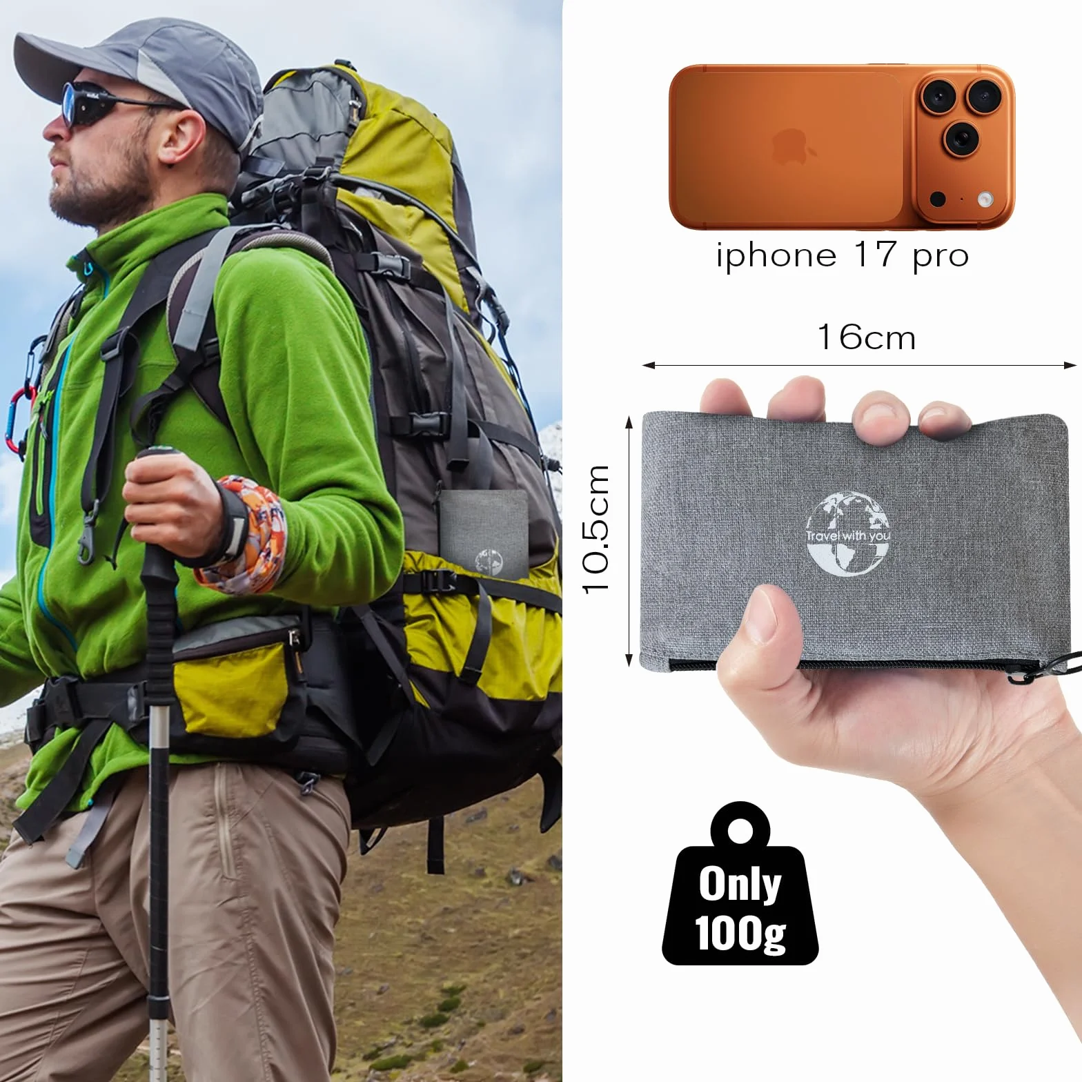 Almohada de Camping Ligera Compacta Hinchable Playa Viaje Soporte Ergonómico Acampada Senderismo (Turquesa)