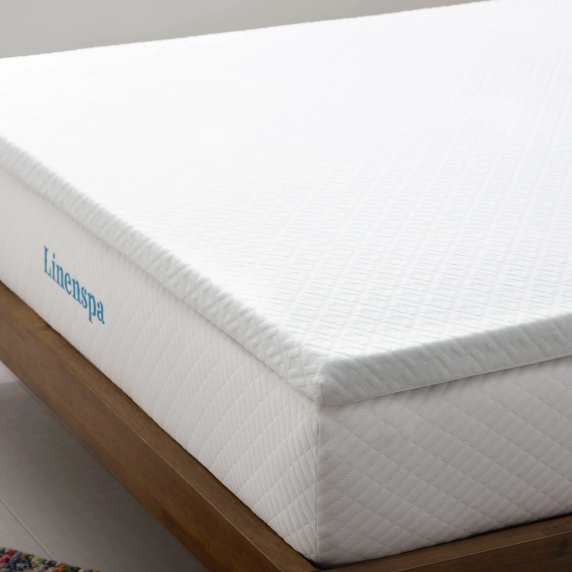 Linenspa Sobrecolchon Viscoelastico | Topper para colchon 120 x 190 cm | Grosor 5 cm | Con Gel y funda con cremallera lavable | Oeko-Tex