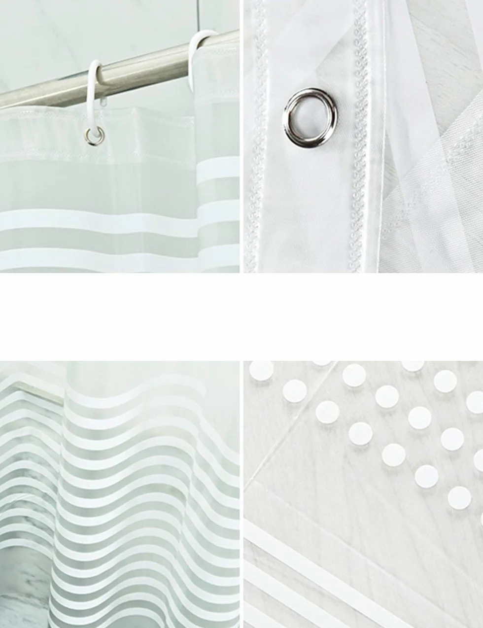 Mu Household - Cortina de ducha impermeable para baño, estilo europeo, cortina de baño (una variedad de tamaños opcionales)