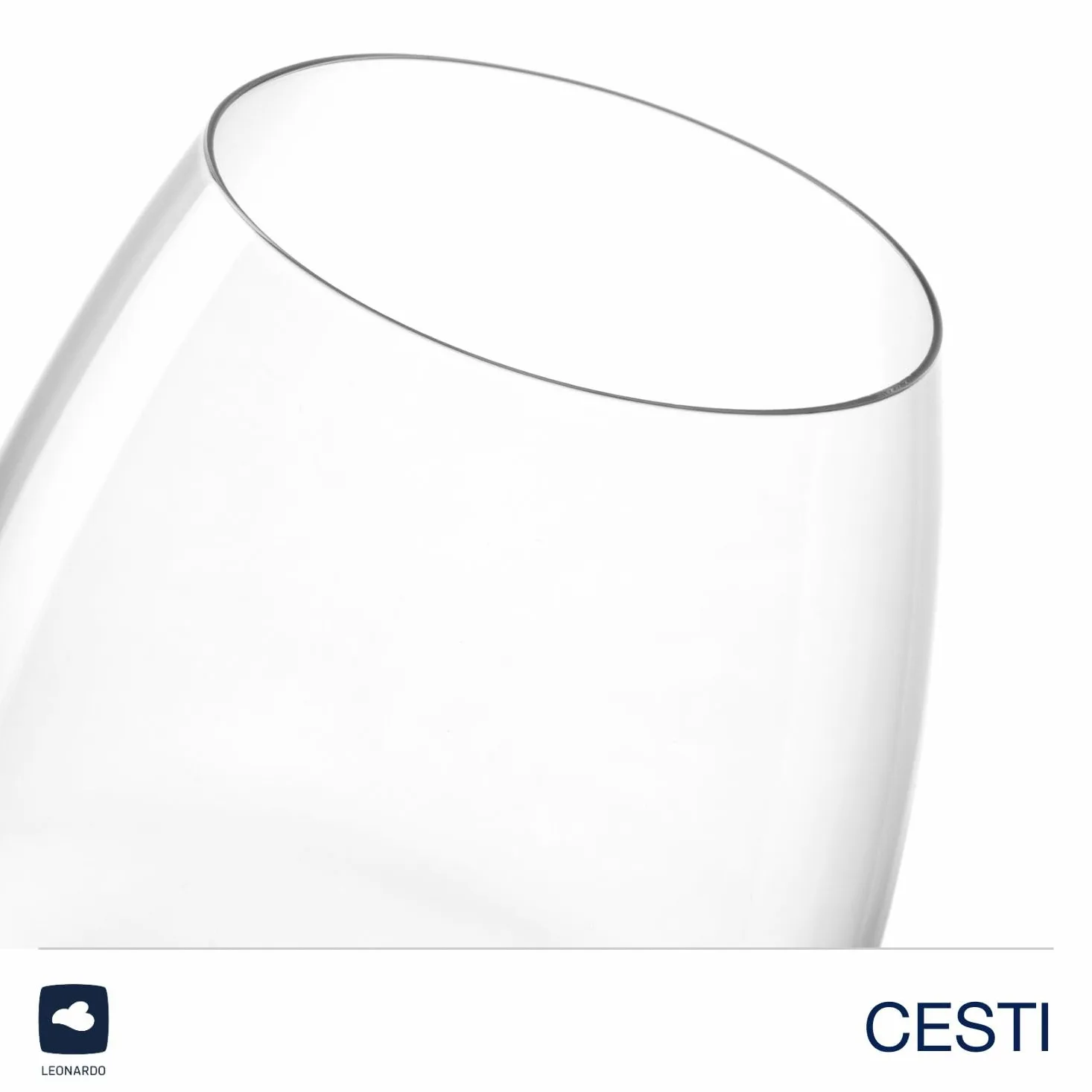LEONARDO HOME Vasos CESTI (juego de 6) con paño de pulido • Vasos de agua aptos para lavavajillas (460 ml) • Resistente a los golpes y uso diario • Vasos de cristal de alta calidad • Vasos de zumo