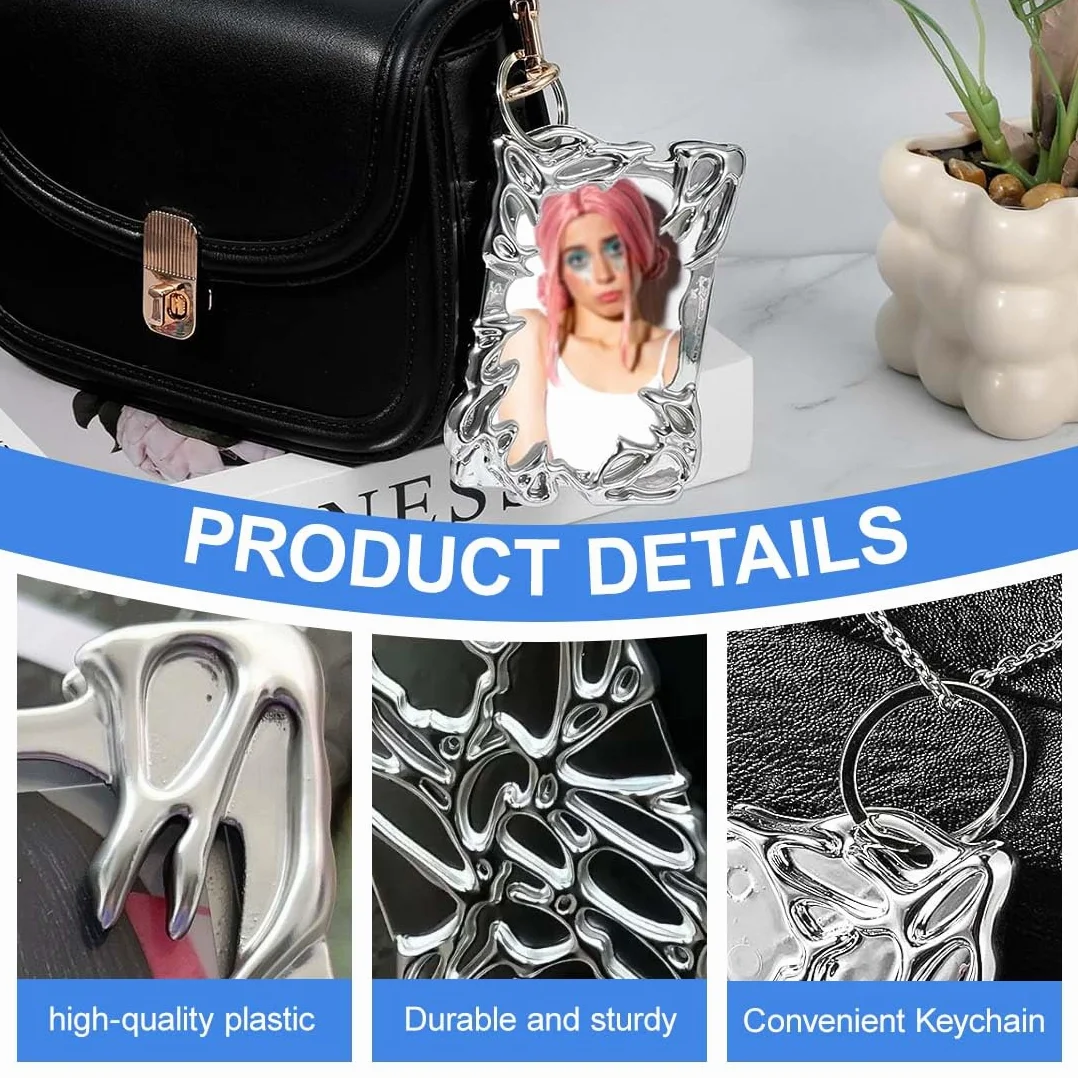 Juego De 2 Soporte Para Tarjetas Fotográficas Kp-op, Mini álbum De Fotos Kp-op, Photocard Holder, Mini álbumes De Fotos Con Llavero, Para Coleccionar Imágenes, Imagen