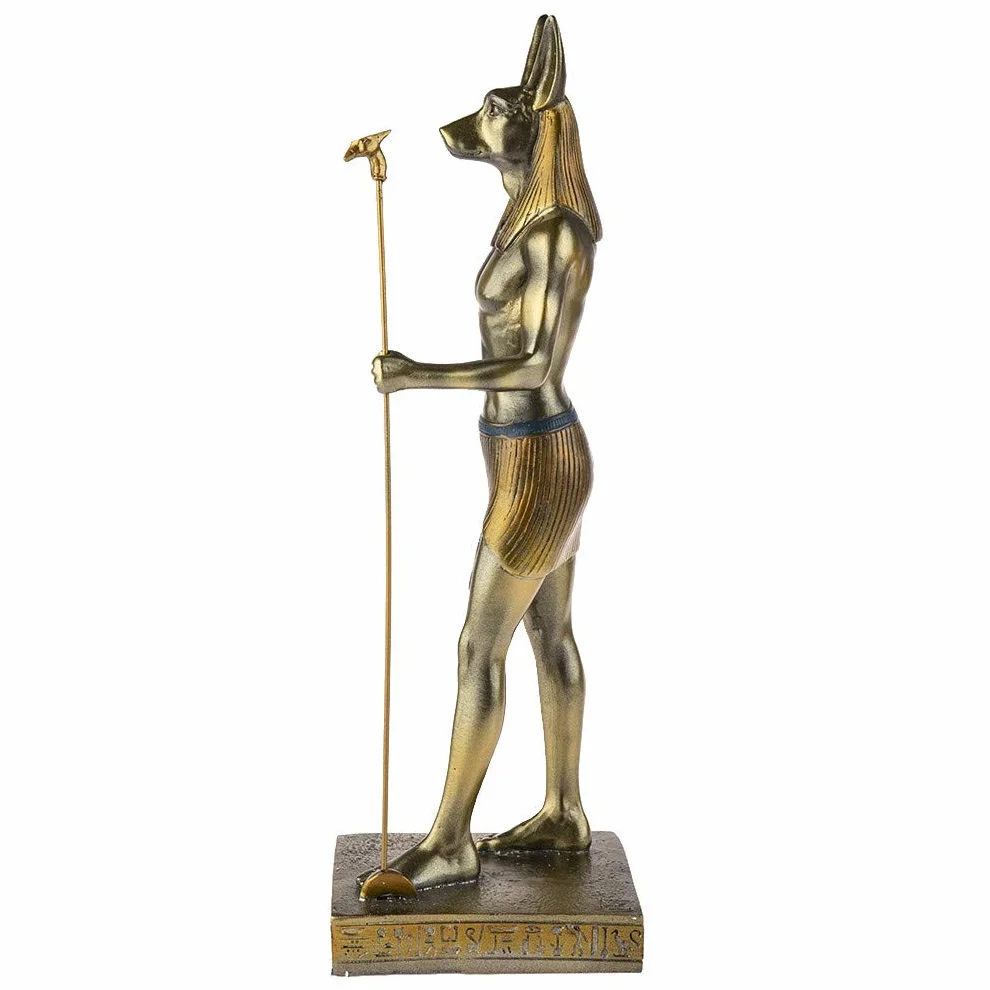 Egipska Statuetka Dekoracyjna Anubis