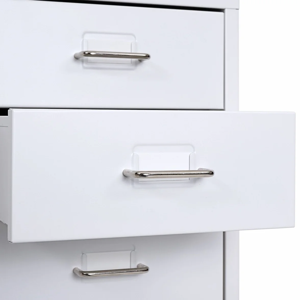 Mendler Boston T851AM - Cajonera Cajas de Almacenamiento (69 x 28 x 41 cm, 6 cajones), color blanco