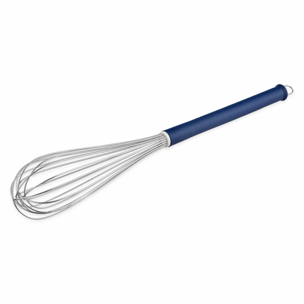 Thermohauser 5000145065 - Varillas de batir (acero inoxidable, 50 cm de longitud, mango de plástico azul y colgador, con 16 trabillas, mango: poliamida)